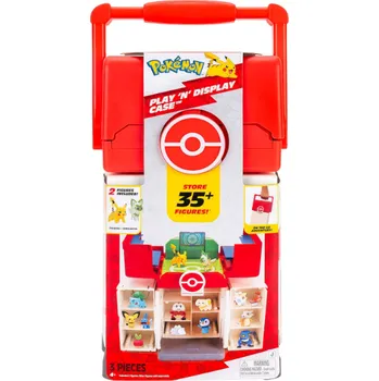 Figurka Kufřík Pokémon Play N Display Squirtle, Bulbasaur, Pikachu, Charmander
