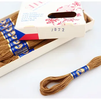 Příze Niťárna Vyšívací příze Mouline 7872 - studená hnědá