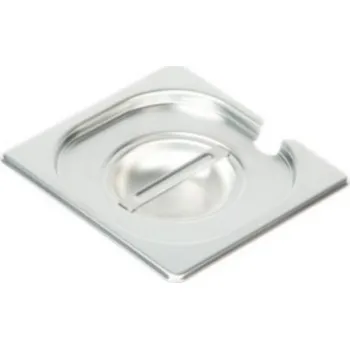 Plech na pečení Víko s výřezem na naběračku na gastronádoby bez úchytů GN 1/6, M-16001 L