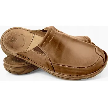 Pracovní obuv 025 polské kožené nazouváky MAXIMUS BR 42