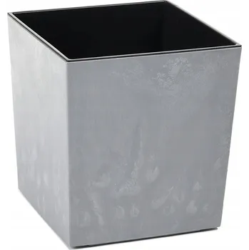 Květináč Květináč Juka 190 s vložkou Matný betonu efekt Šedý beton