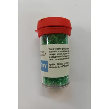 Výtvárné potřeby Glitry volně sypané 4g - odstín 80 30 - zářivě zelený