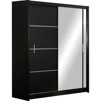 Šatní skříň Stolar Šatní skříň VISTA 150 Zvolte dekor: Černá