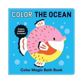 Leporelo Mudpuppy Knížka ke koupání Vybarvi oceán