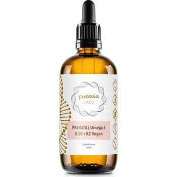 Puravia LABS Prenatal Omega 3 & D3 + K2 Vegan, 60 ml