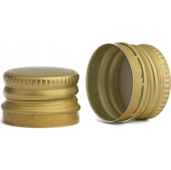 Obraz 100kusů !! Zátky na lahve 28 mm ZLATÉ