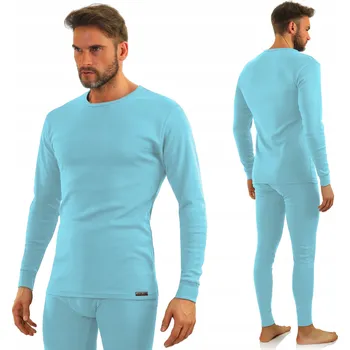 Pánské tričko Sesto Senso tílko Pánské tílko s kulatý výstřihem, dlouhý rukáv, modré, velikost L