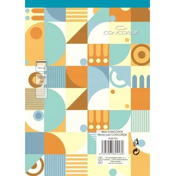Blok Zápisník A5 s hladkými listy Concorde, 50 listů