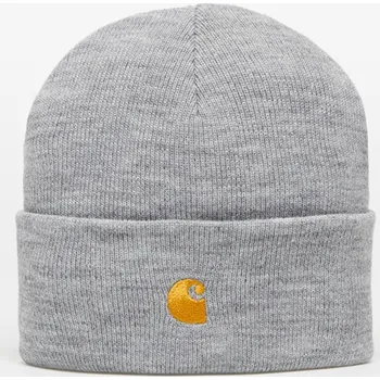 Čepice Čepice Carhartt WIP Chase Beanie Grey Heather/ Gold Universal