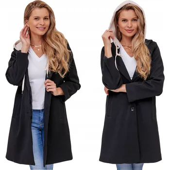 Moto bunda BUNDA S S KAPUCÍ NA KNOFLÍKY PŘECHODNÁ ITALSKÁ PODZIMNÍ - UNIVERZÁLNÍ