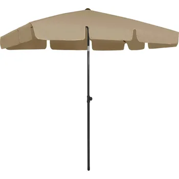 Stínicí technika zahrada-XL Plážový slunečník taupe 200 x 125 cm 314730