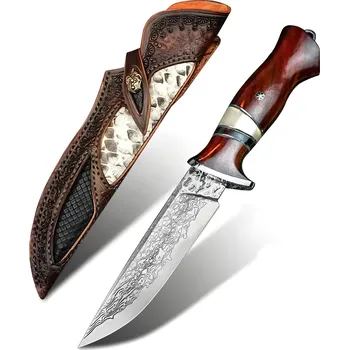lovecký nůž Damaškový lovecký nôž HARAHU KA-29026 - Hnedá