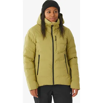 WEDZE Dámská hřejivá lyžařská a snowboardová bunda 500 Warm 2XL ZELENÁ