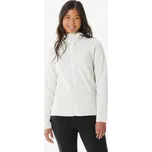 QUECHUA Dámská turistická fleecová mikina na zip MH 500 XL BÉŽOVÁ