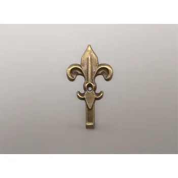 Věšák Věšáček lilie velký patina 46x26mm