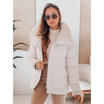 Dámská zimní bunda WARMMISS Dstreet TY4921 s kapucí Barva: Bílá, Velikost: XL