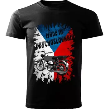 Pánské tričko Pánské tričko černé Made in Czechoslovakia legendy VZOR č. 18 4XL (tričko Made in Czechoslovakia Československé legendy veteránů)