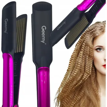 Žehlička na vlasy Krepovací žehlička na vlasy Geemy GM-2819W