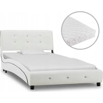 Postel Jednolůžková kovová postel VidaXL 90x200 bílá