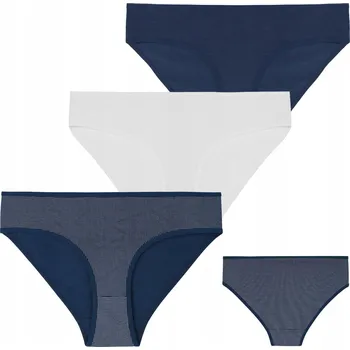 Dámské spodní prádlo KLASICKÉ DÁMSKÉ KALHOTKY KALHOTKY BAVLNĚNÉ BIKINI MIX VZOR MORAJ 3-BALENÍ - L