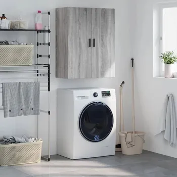 Koupelnový nábytek VidaXL Závěsná skříňka, šedý dub sonoma,