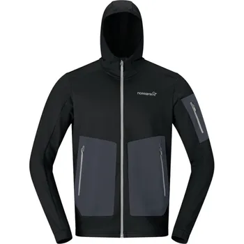 Pánská funkční mikina Norrona falketind warm2 stretch Hood Velikost: XL / Barva: černá