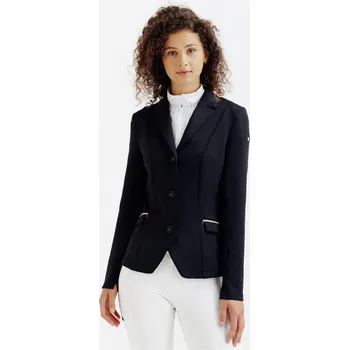 Jezdecké sako FOUGANZA Dámské závodní jezdecké sako L ČERNÁ