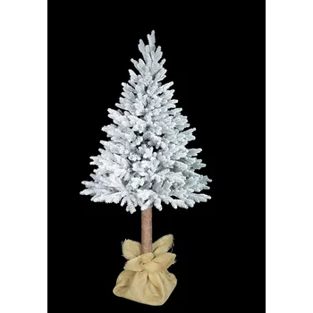 Vánoční stromek Umělý Vánoční stromek na pařezu 3D Smrk zasněžený 220 cm