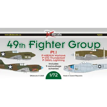 Plastikový model 1/72 49th Fighter Group (9x camo) Part I.