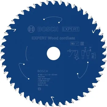 Pilový kotouč Bosch Pilový kotouč EXPERT Wood cordless, 160&nbsp;×&nbsp;1,5/1&nbsp;×&nbsp;20&nbsp;mm, T48 Professional (2608902147)