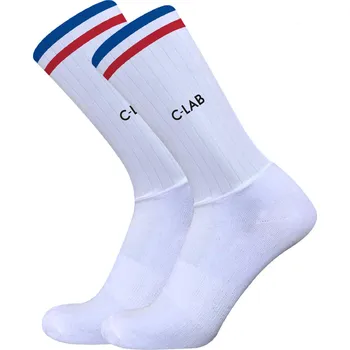 Pánská móda C-LAB Cyklistické ponožky Rafale 44/47 BÍLÁ|MODRÁ|ČERVENÁ