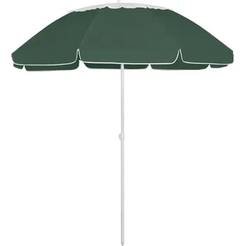 Slunečník zahrada-XL Plážový slunečník zelený 300 cm 314717