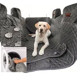 Ochranná podložka do auta, látková, velikost L, Doggy, šedá, 60 cm x 220 cm