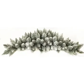 Vánoční dekorace Vánoční girlanda zasněžená 90 cm bílá