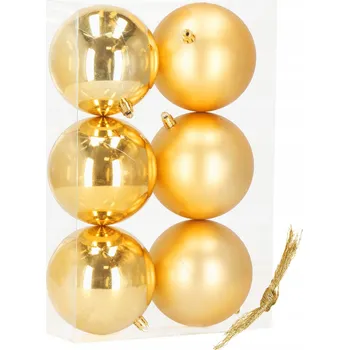 Vánoční dekorace Vánoční baňky na stromeček dekorace 6 ks vánočního stromku 10 cm sada závěsné nerozbitné ozdoby