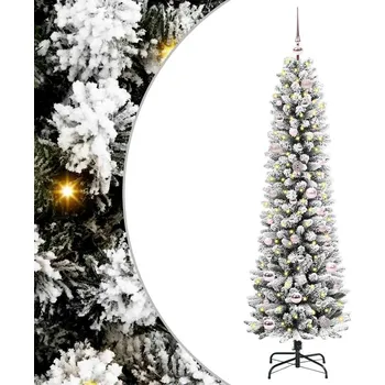 Vánoční stromek Umělý vánoční stromeček s stojanem Bílá 150 cm PVC, kov a plast