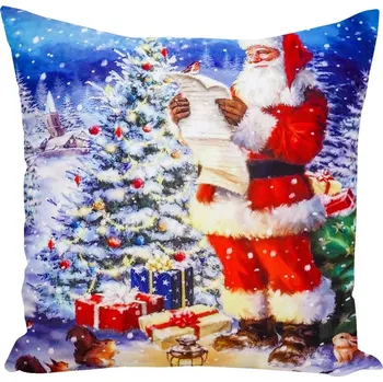 Povlečení Vánoční sametové dekorační povlečení na polštář JCLA-92