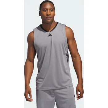 Pánské tričko ADIDAS Tílko adidas Basketball Legends 3XL ČERNÁ|ŠEDÁ