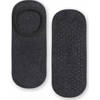 Dámské ponožky Kotníkové Ponožky z ABS, bavlněné, protiskluzové froté STEVEN 134 papoušci # 26-28