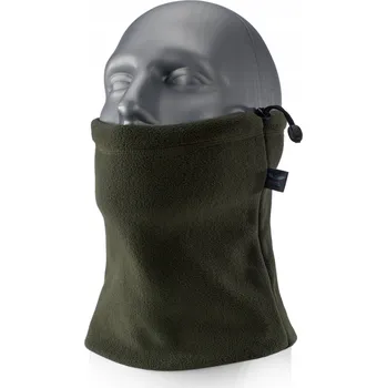 Nákrčník TEPLÝ Nákrčník z fleecu 2x270 g/m2 nákrčník na ZIMU zelený fleecový