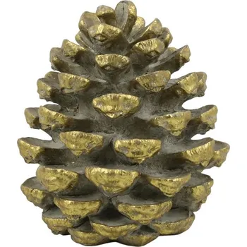 Mosazná antik dekorace šiška Marbonne - Ø 15*18 cm