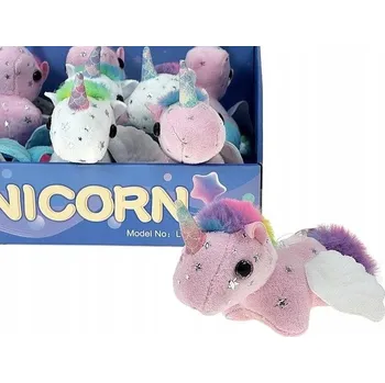 plyšák Plyšová měkká plyšová hračka jednorožec přívěsek na klíče s krouceným ocáskem 3812