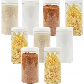 Sklenice Plastová zavařovací sklenice na koření 500 ml x 9