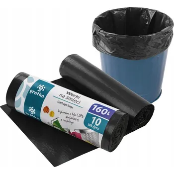 Pytle na odpadky GRATKA Pytle na odpad 160l LDPE 10 Ks