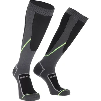 Pánské ponožky Funkční dlouhé ponožky/podkolenky s nepromokavou membránou ACERBIS NO-WET barva černá/žlutá (použítí v mnoha sportech jako je motokros, enduro, jízda na horských kolech, lyžování i na cestách)