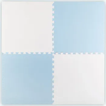 Velká pěnová puzzle podložka Ricokids 60x60 cm 4 ks modro-bílá
