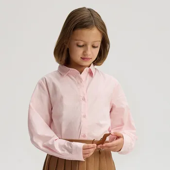 Dívčí košile Reserved - Košile s límcem - pastelově růžová - 428FW-03X - 428FW-03X-158