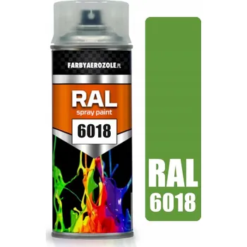 Barva ve spreji AKRYLOVÝ LAK VE SPREJI RAL 6018 SVĚTLE ZELENÁ