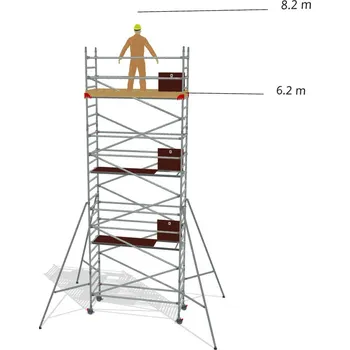 Lešení Hliníkové lešení Klimatek - výška 8,2 m - 2,5 m x 0,85 m (d/š)