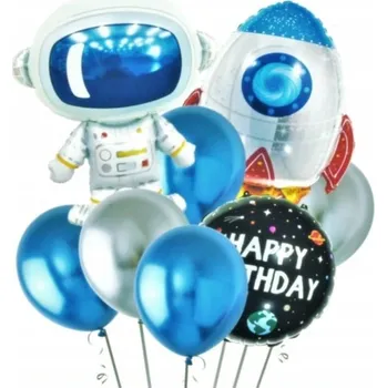 Balónek SADA NAROZENINOVÝCH BALÓNKŮ BALÓNKY FÓLIOVÉ KOSMOS / VESMÍR